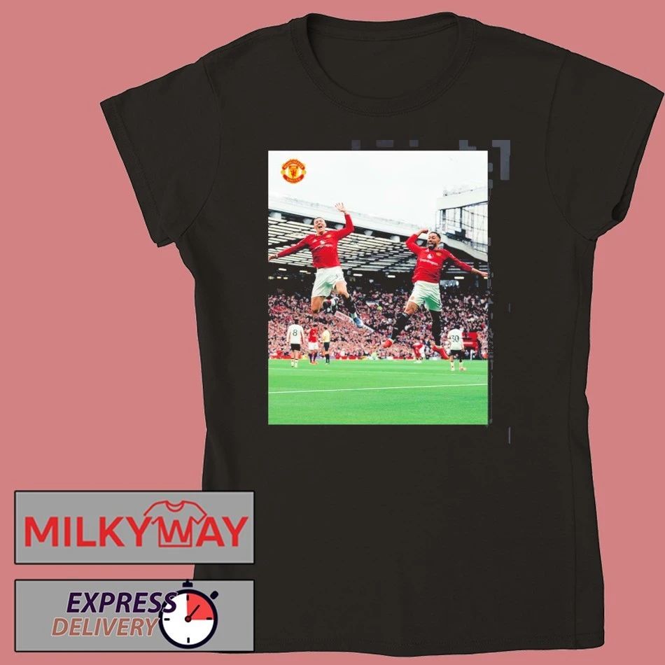 Manchester United Air Sesko Feat Cunha Celebration Vs Liverpool Match T-Shirt