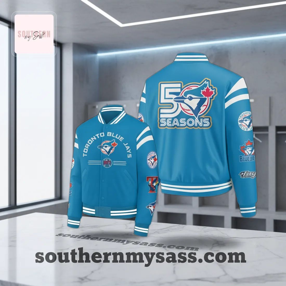 Toronto Blue Jays 50th Anniversary Fan Baseball Jacket