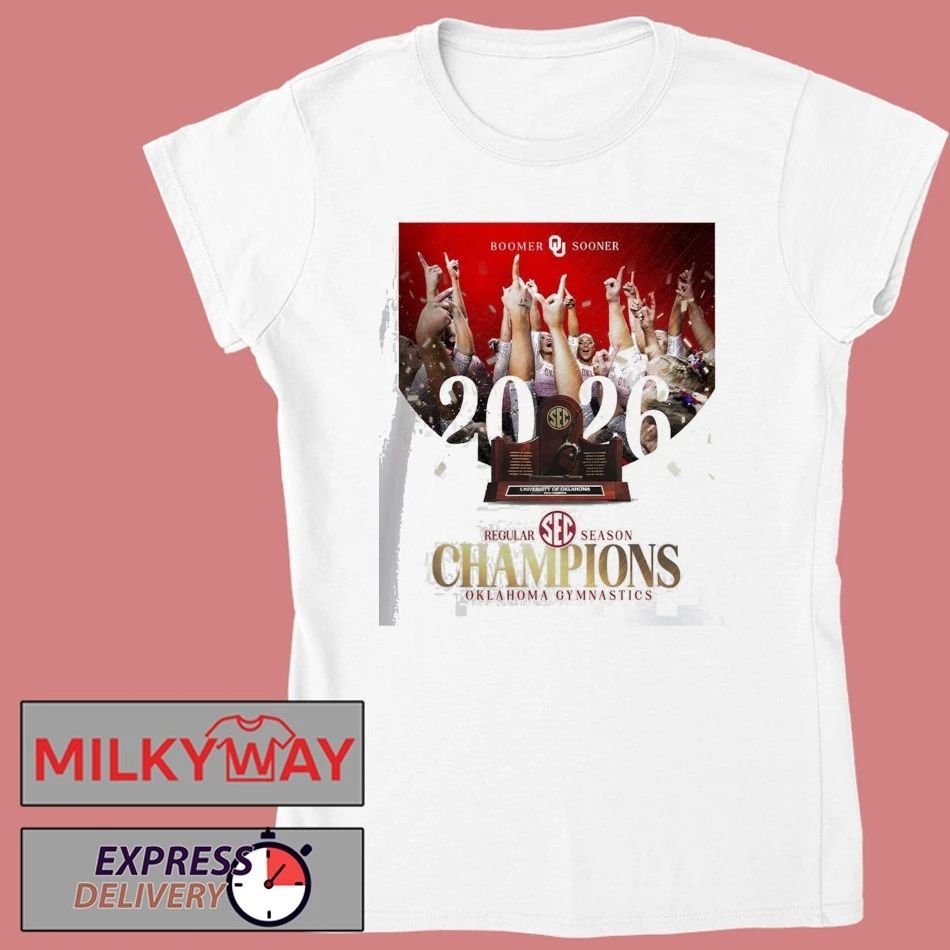 Oklahoma Sooners Women’s Gymnastics 2026 SEC Regular Season Champions T-Shirt