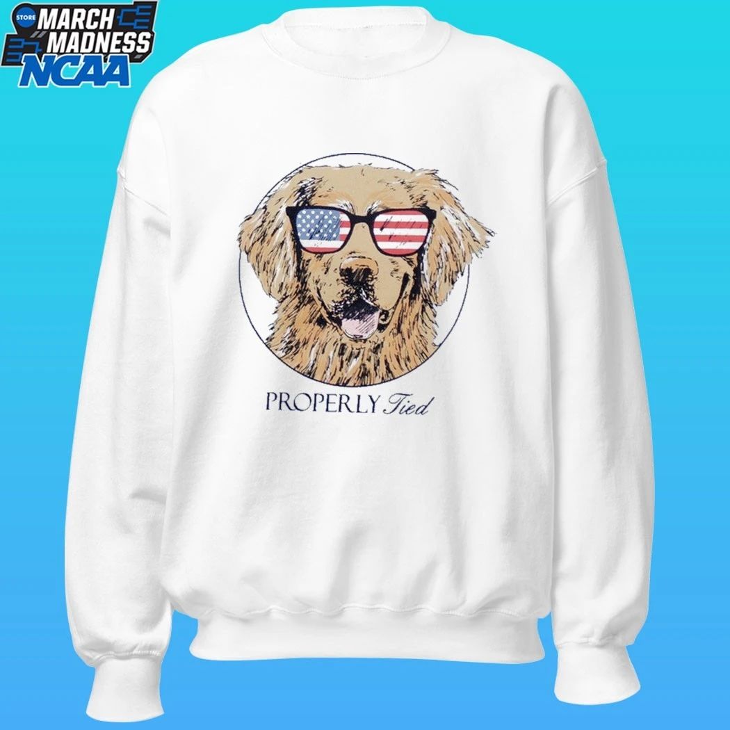 Properly Tied Patriot Dog Shirt