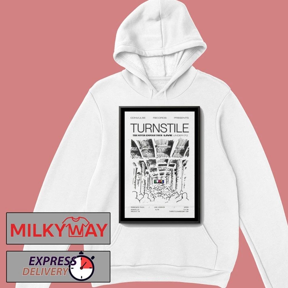 Turnstile Tour Denver, CO 2025 Poster shirt