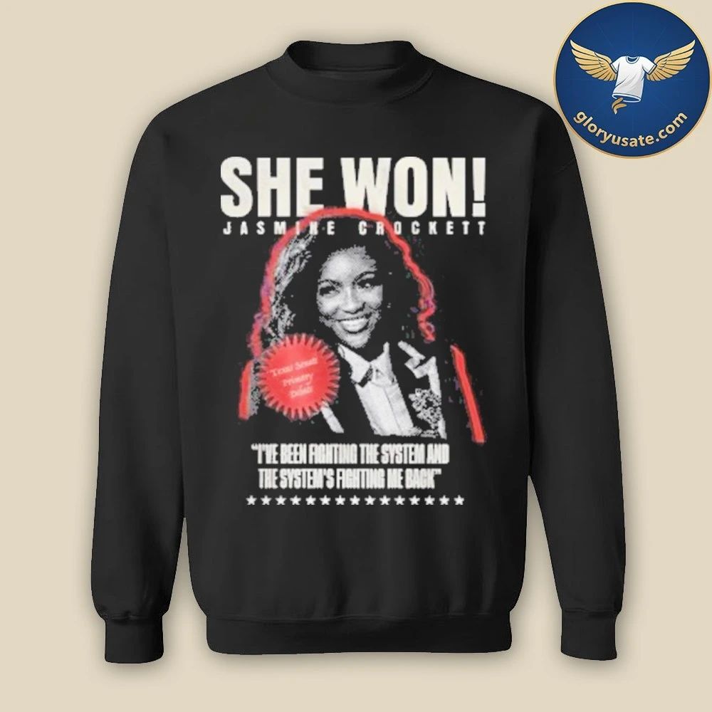 She Won Jasmine Crockett Shirt