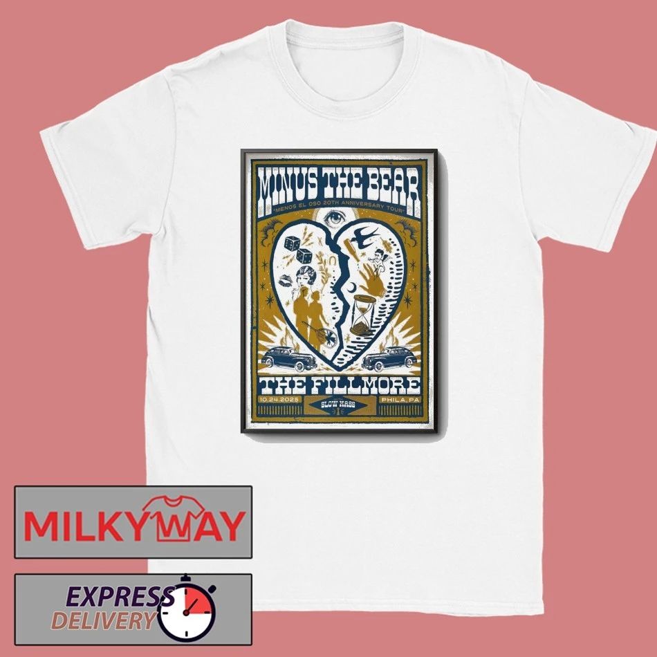Minus The Bear At The Fillmore On Oct 24 2025 Poster shirt