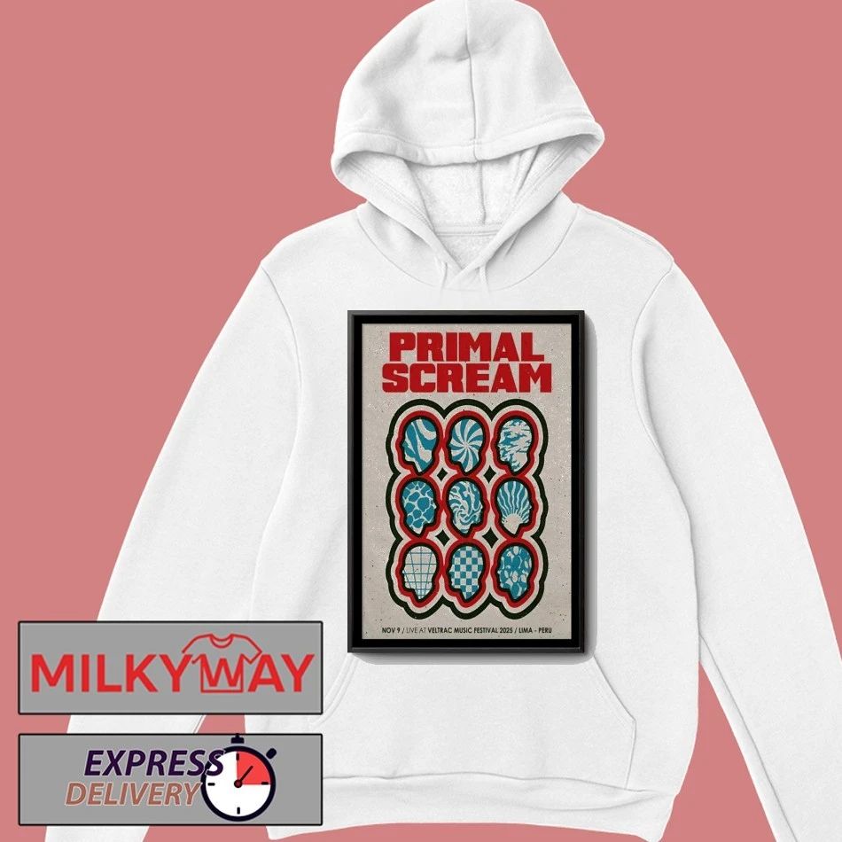 Primal Scream November 9 2025 Lima, Peru Poster shirt