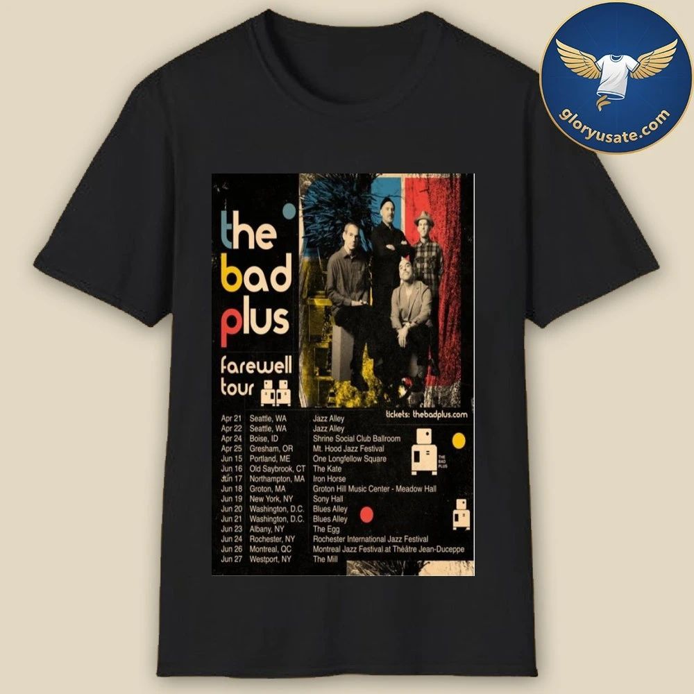 The Bad Plus 2026 Farewell Tour Poster Shirt