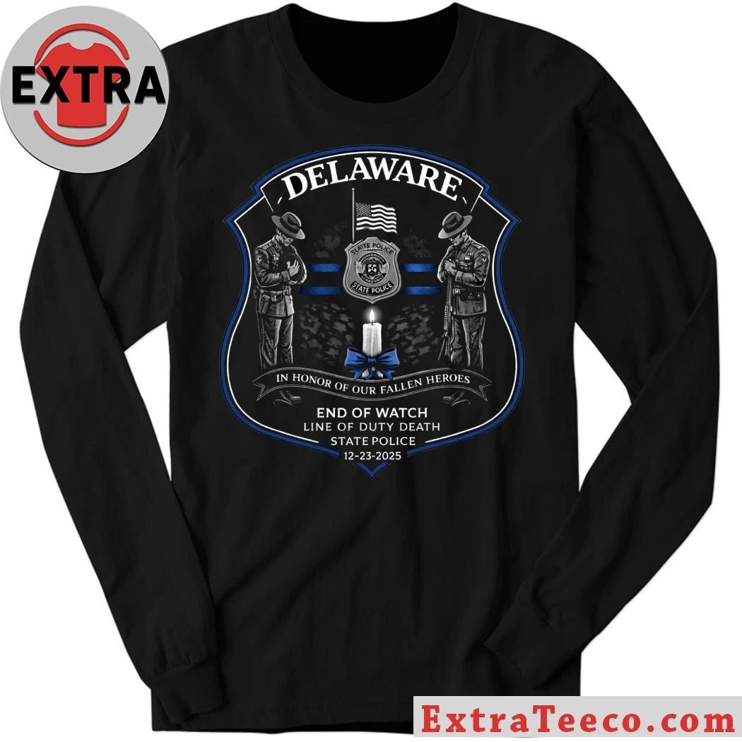 Original Corporal First Rank Matthew T. Ty Snook, 34, 10-year veteran of the DSP, December 23, 2025, Department of Motor Vehicles (DMV) Office, Karen L. Johnson, Wilmington, Delaware Shirt
