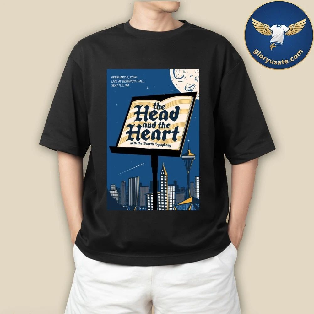 The Head And The Heart Feb 6 2026 Benaroya Hall Seattle WA Poster Shirt