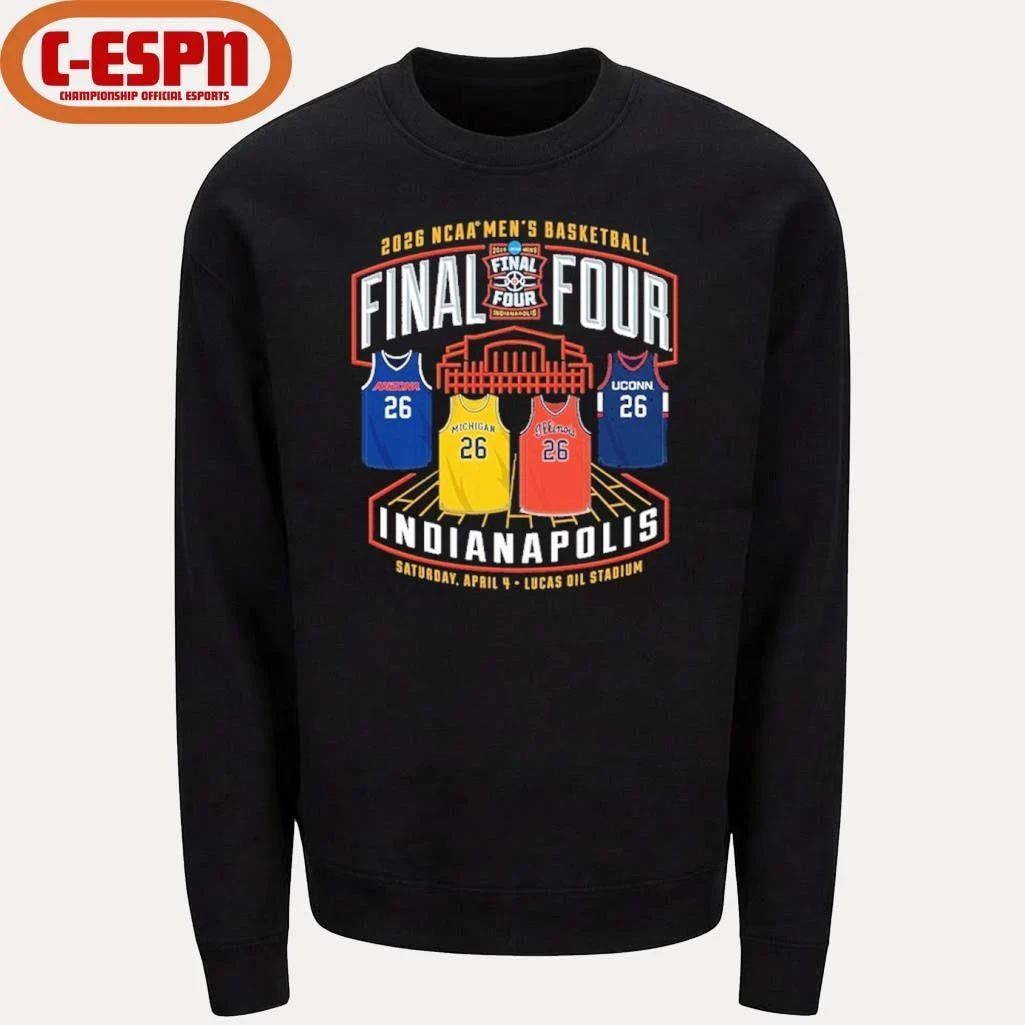 NCAA Men’s Basketball Final Four 2026 Four Jerseys Teams Shirt