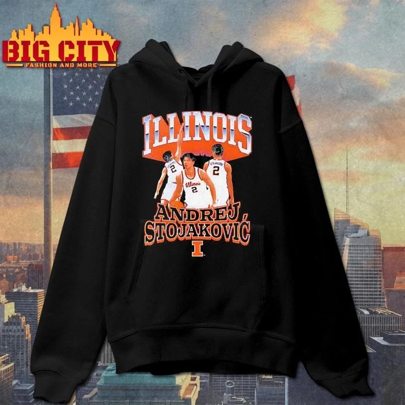 Illinois Basketball Andrej Stojakovic graphic Shirt