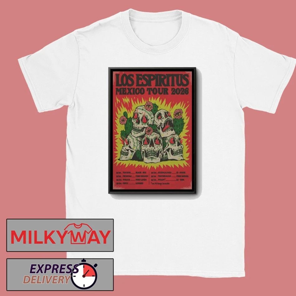 Los Espiritus Mexico Tour 26 Poster shirt