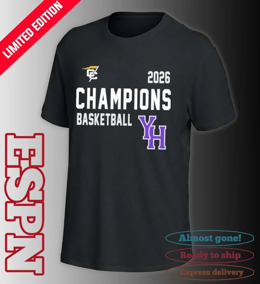 Young Harris Men’s Basketball CC Champions T- Shirt