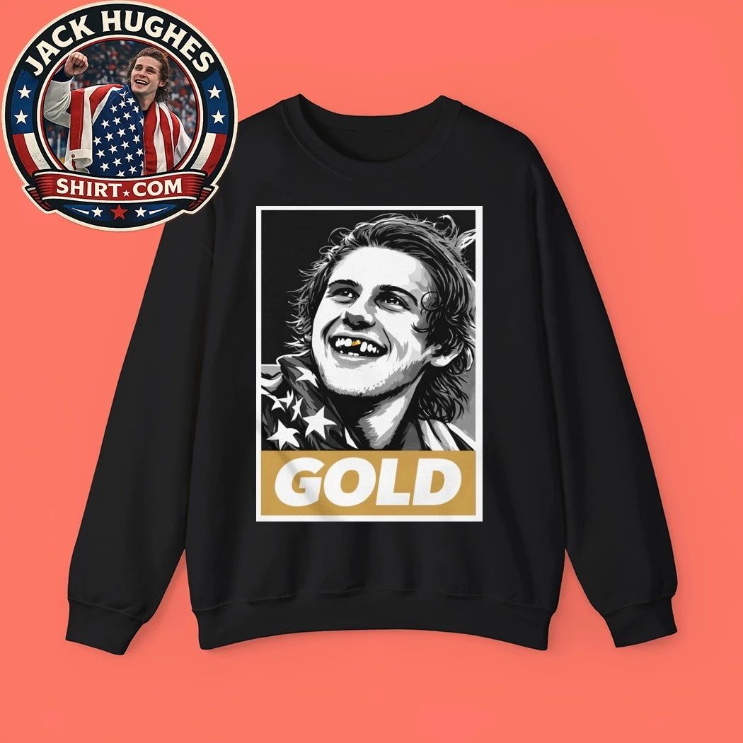 Jack Hughes Olympic Legend Golden Toothless Graphic Shirt