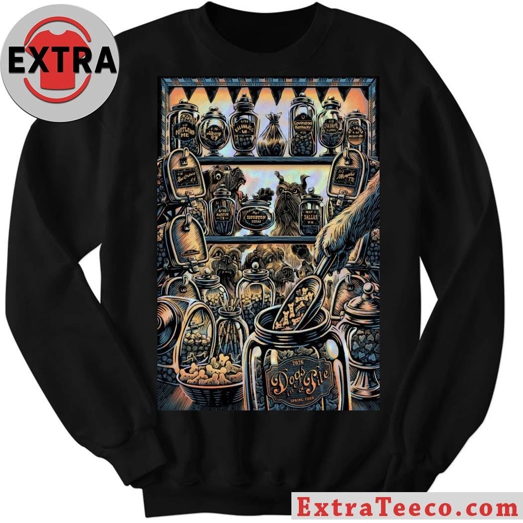 New Dogs In A Pile Spring Tour 2026 Poster Shirt