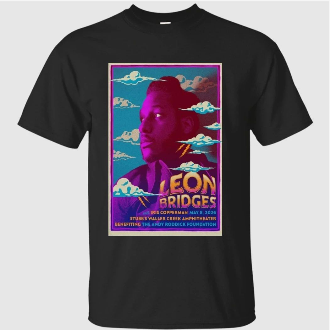 Leon Bridges Stubb’s Waller Creek Amphitheater May 8 2026 Poster Shirt