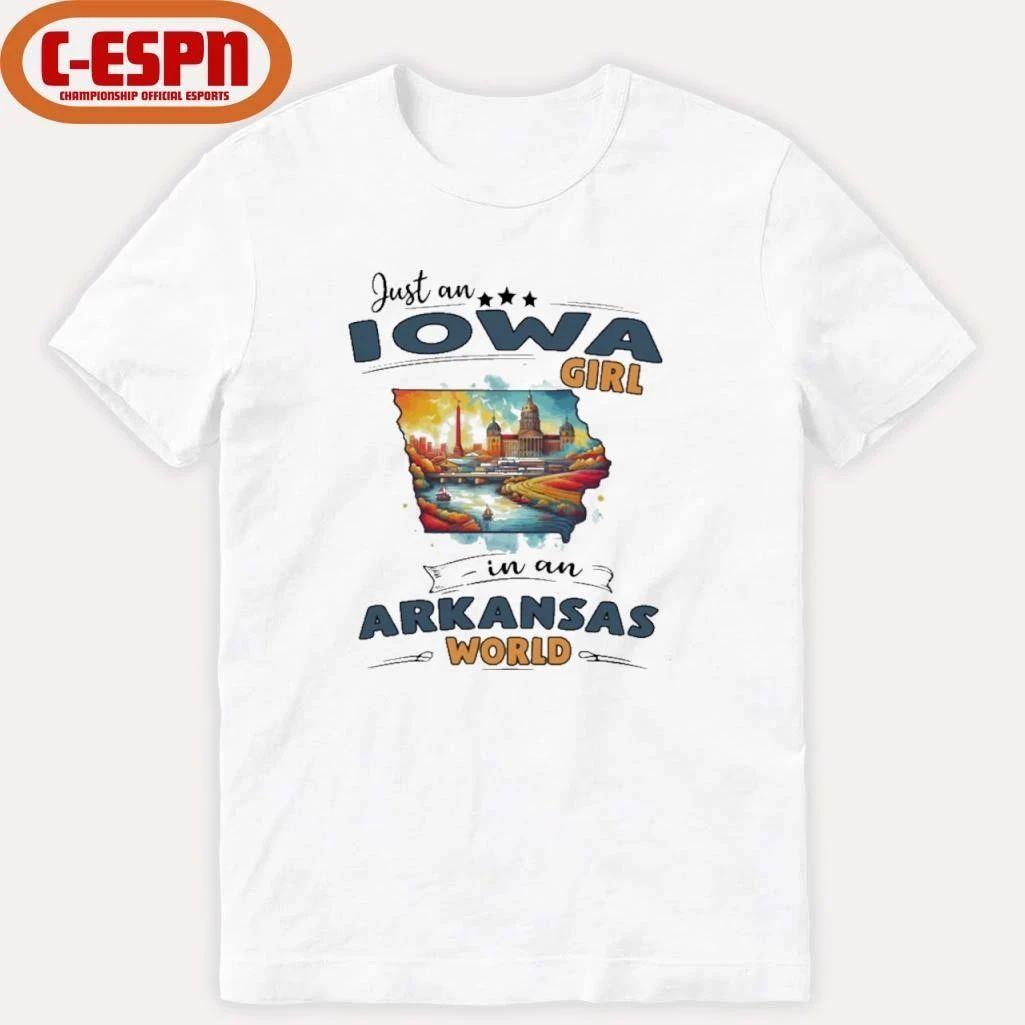 Just An Iowa Girl In An Arkansas World Retro Shirt