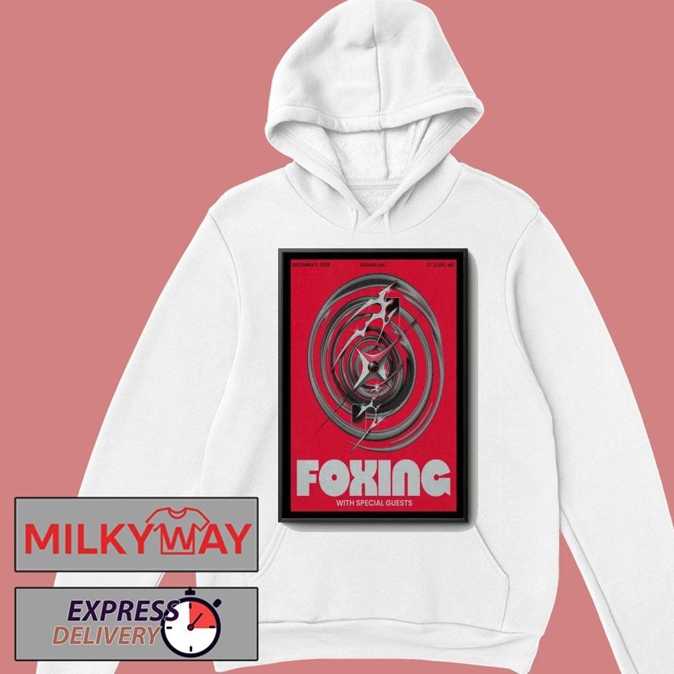 Foxing Dec 5, 2025 Delmar Hall in St. Louis, MO Poster shirt