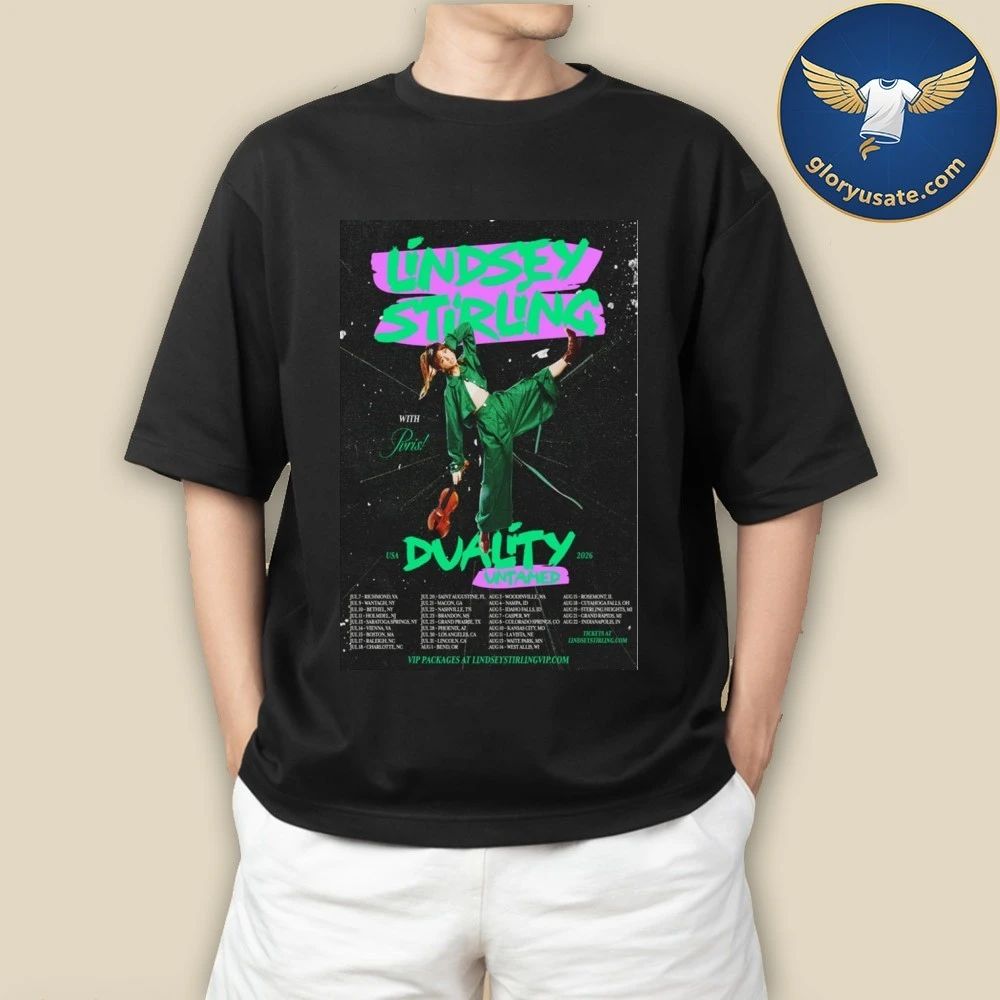 Lindsey Stirling Duality Untamed Tour USA Summer 2026 Poster Shirt