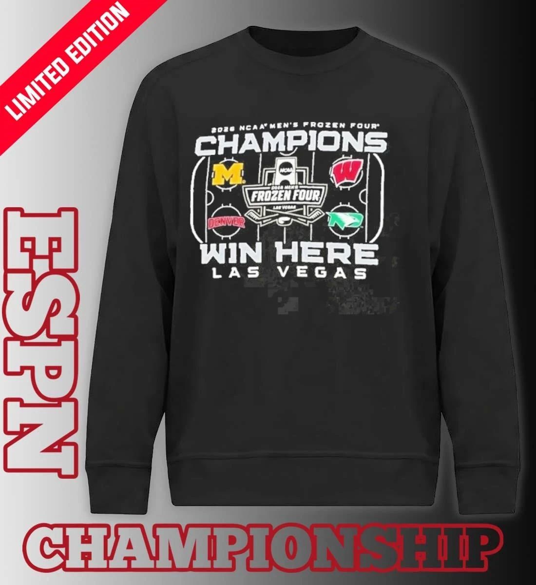 Men’s Frozen Four Champions Win Here 4 Teams Shirt