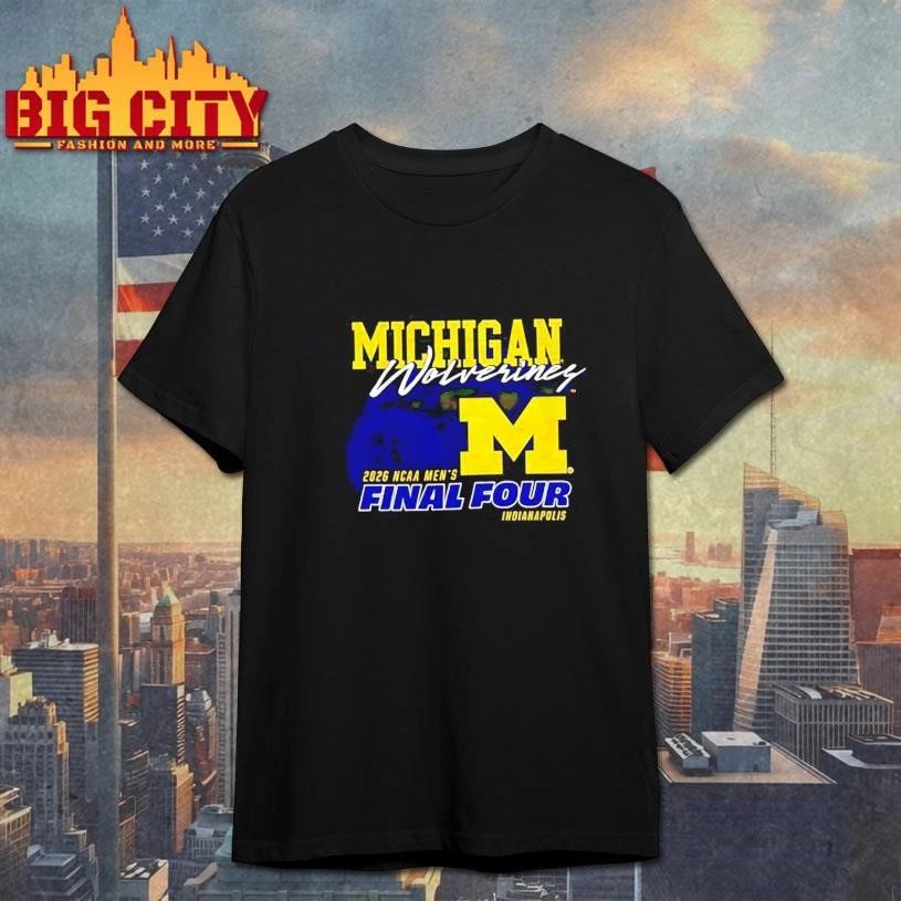 Michigan Wolverines 2026 NCAA Men’s Final Four basketball vintage Shirt
