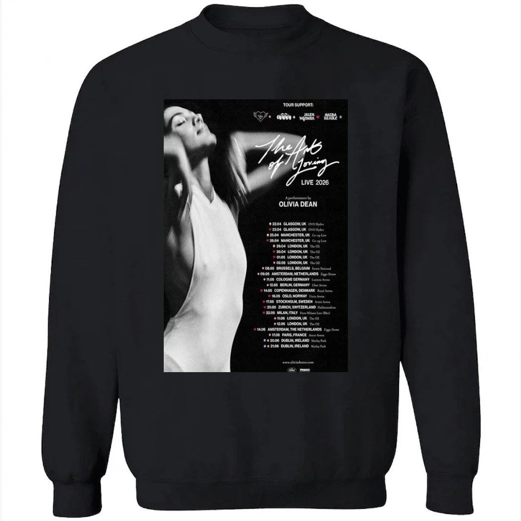 Olivia Dean Tour 2026 UK EU Poster Shirt
