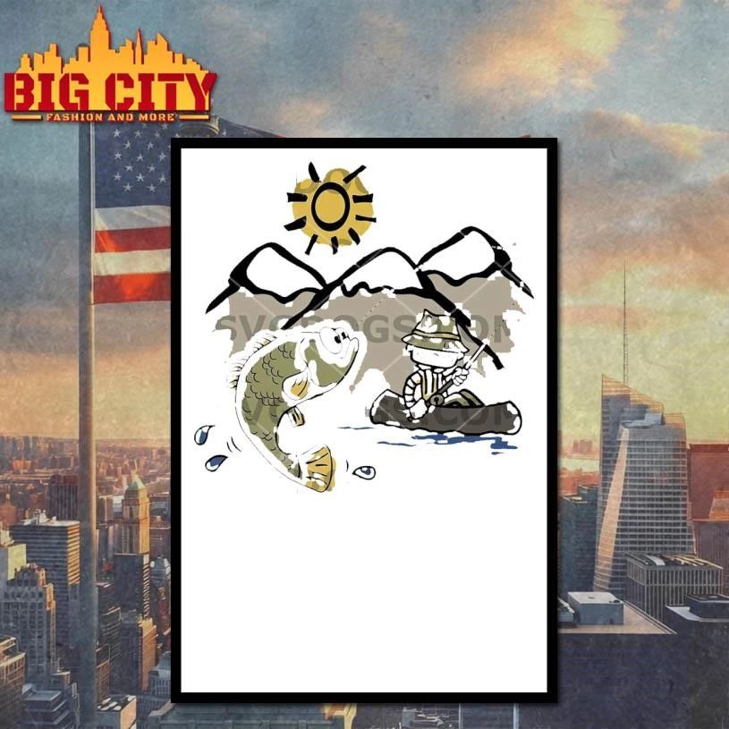 Funny Bass Fishing Cartoon Shirt