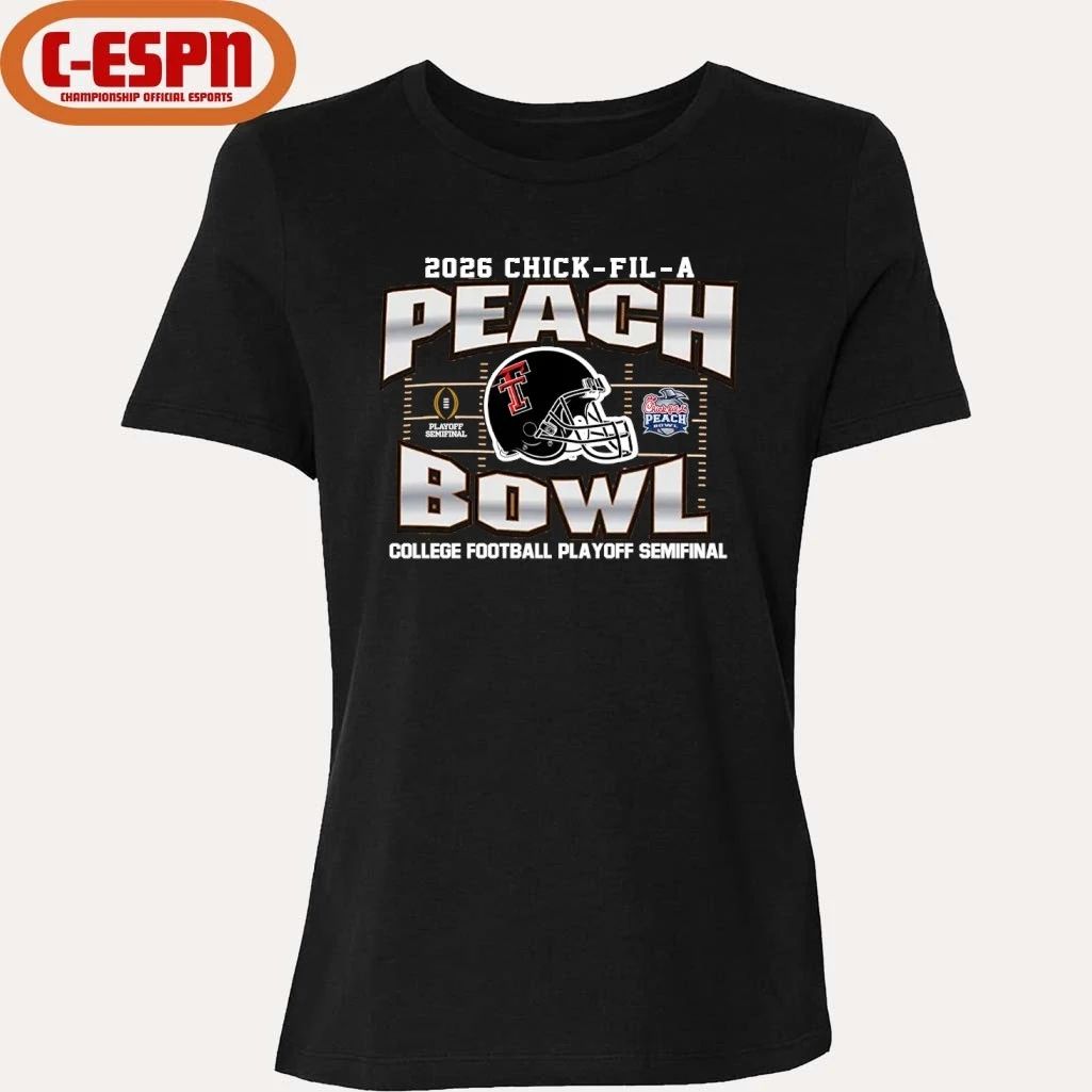 Texas Tech Red Raiders 2026 CFP Peach Bowl Shirt