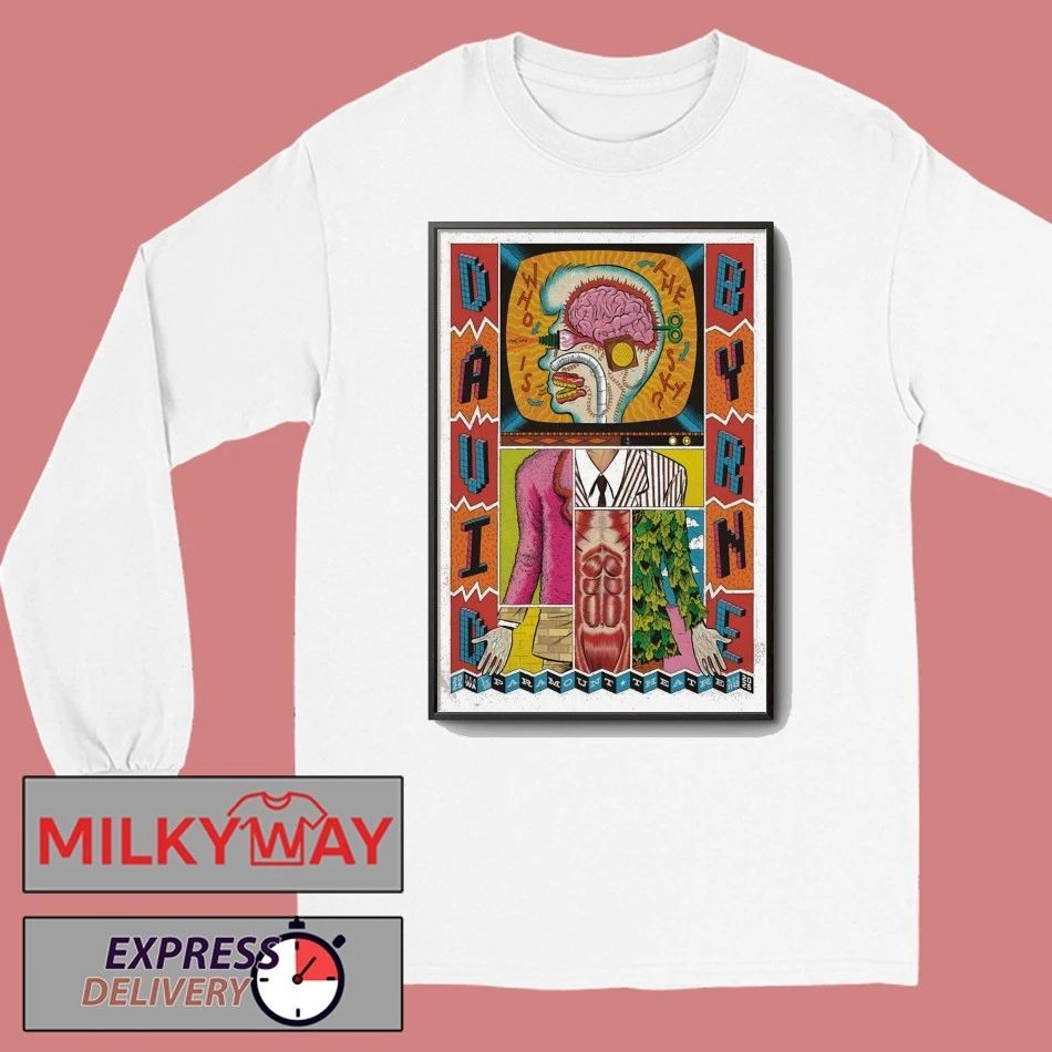 David Byrne Nov 11-13 2025 Paramount Theatre Seattle WA Poster shirt
