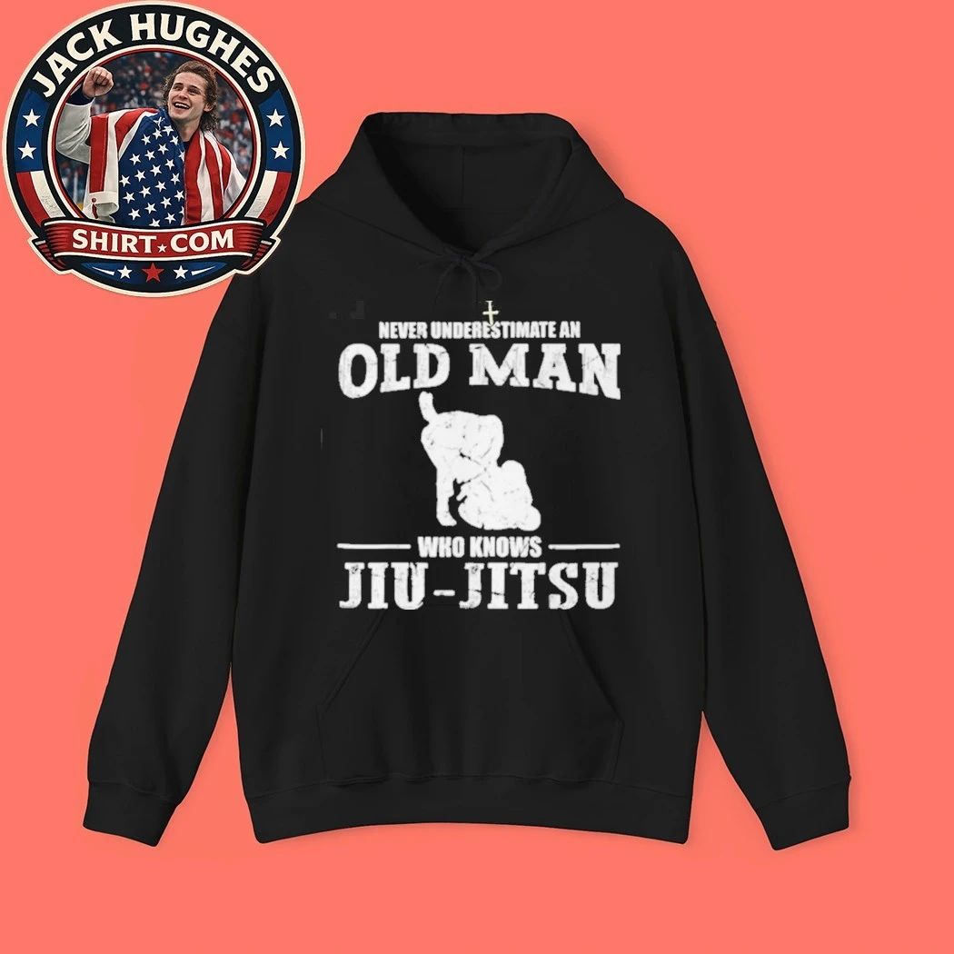 Never Underestimate An Old Man Who Knows Jiu Jitsu Father Day Gift Shirt