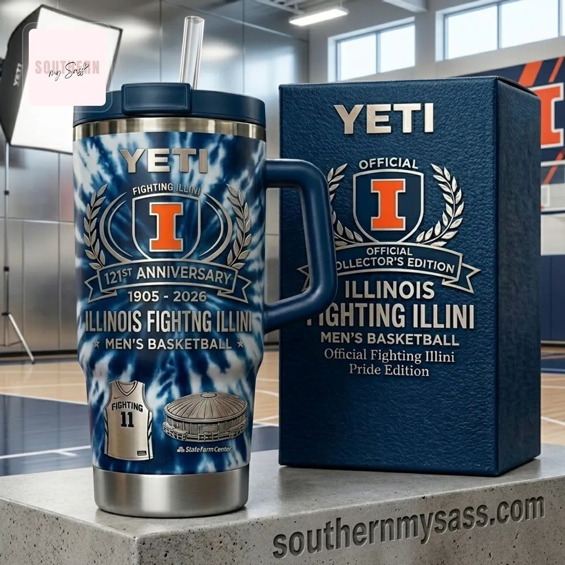 YETI University of Illinois Fighting Illini 121st Anniversary Men’s Basketball Collector’s Handled Tumbler