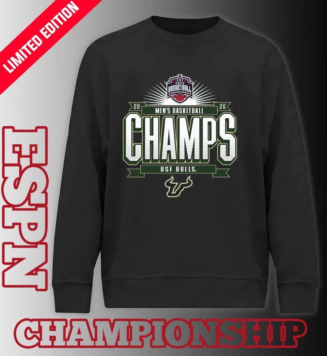 USF Bulls American Conference Men’s Basketball Tournament Champions Official T-Shirt