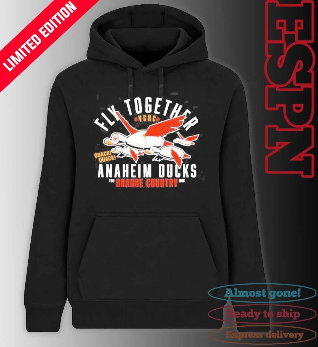 Anaheim Ducks Fly Together Orange County Hockey NHL Playoffs Shirt