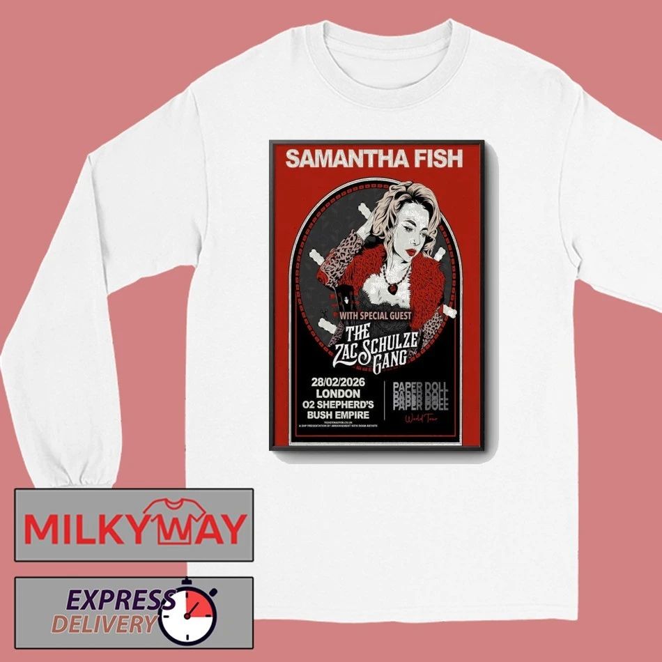 Samantha Fish Jan 28 2026 In London, UK Tour Poster shirt