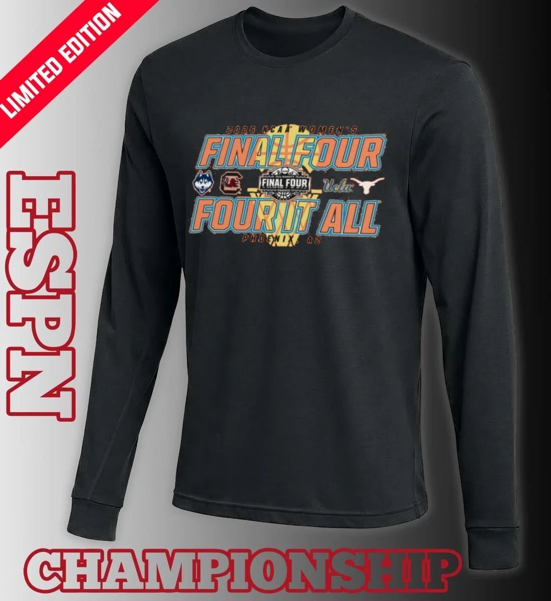 Four It All NCAA Women’s Final Four 2026 Shirt