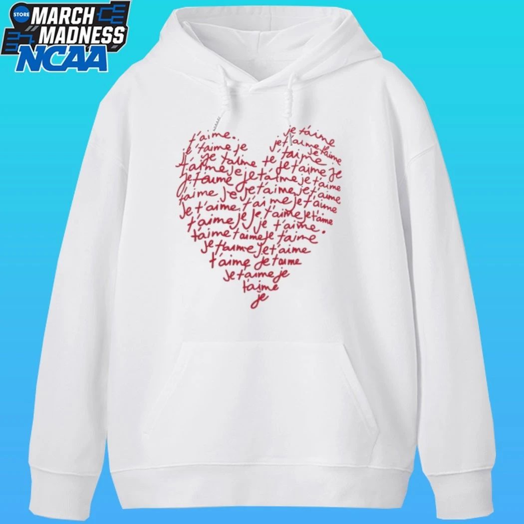 Kirsten Mcduffie Je T’aime Heart Shirt