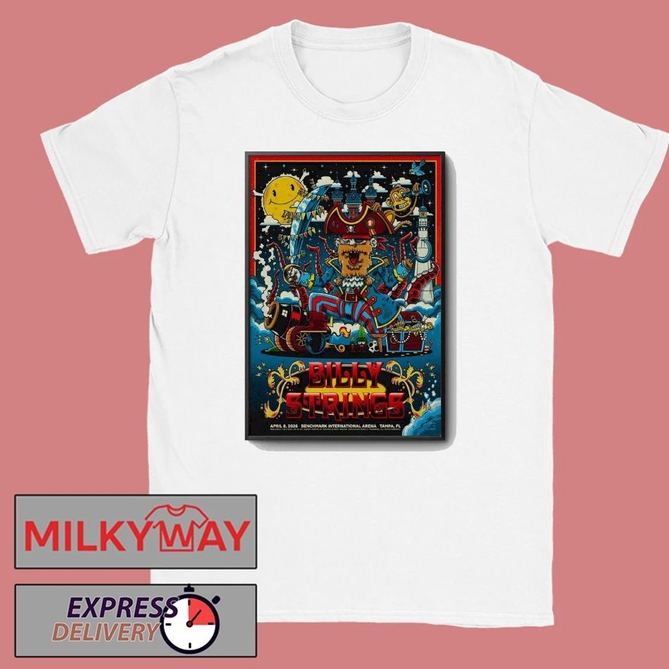 Billy Strings April 8 2026 In Tampa, FL Tour Poster shirt