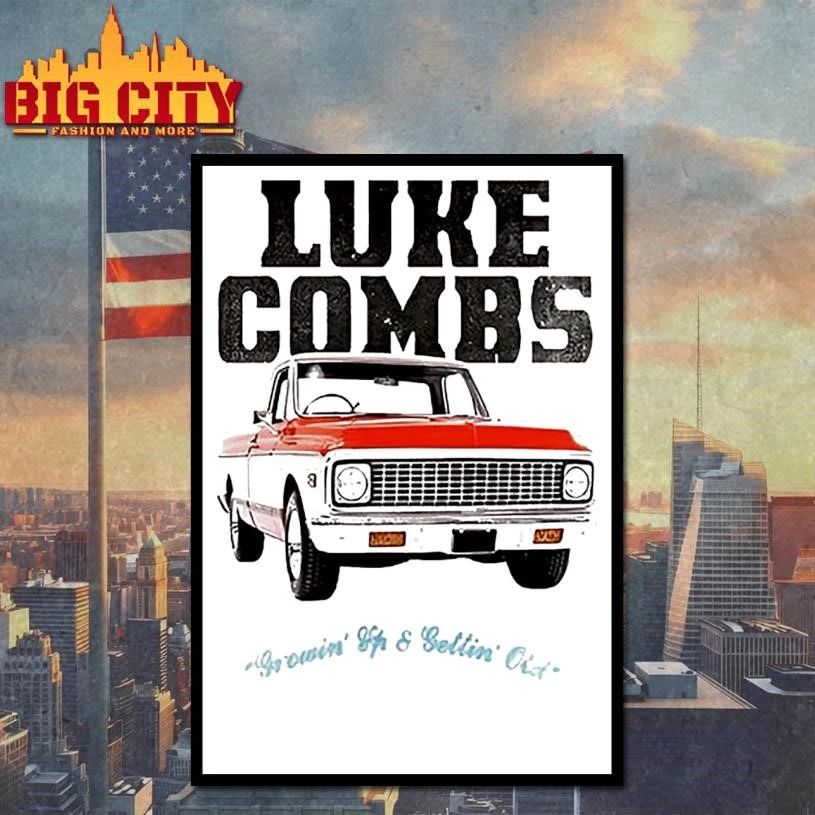 Luke Combs Truck Photo Vintage Retro Shirt