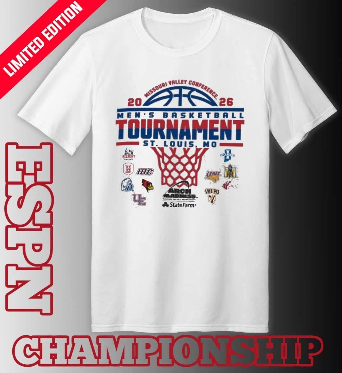 St Louis, MO 2026 MVC Men’s Basketball Championship T-Shirt