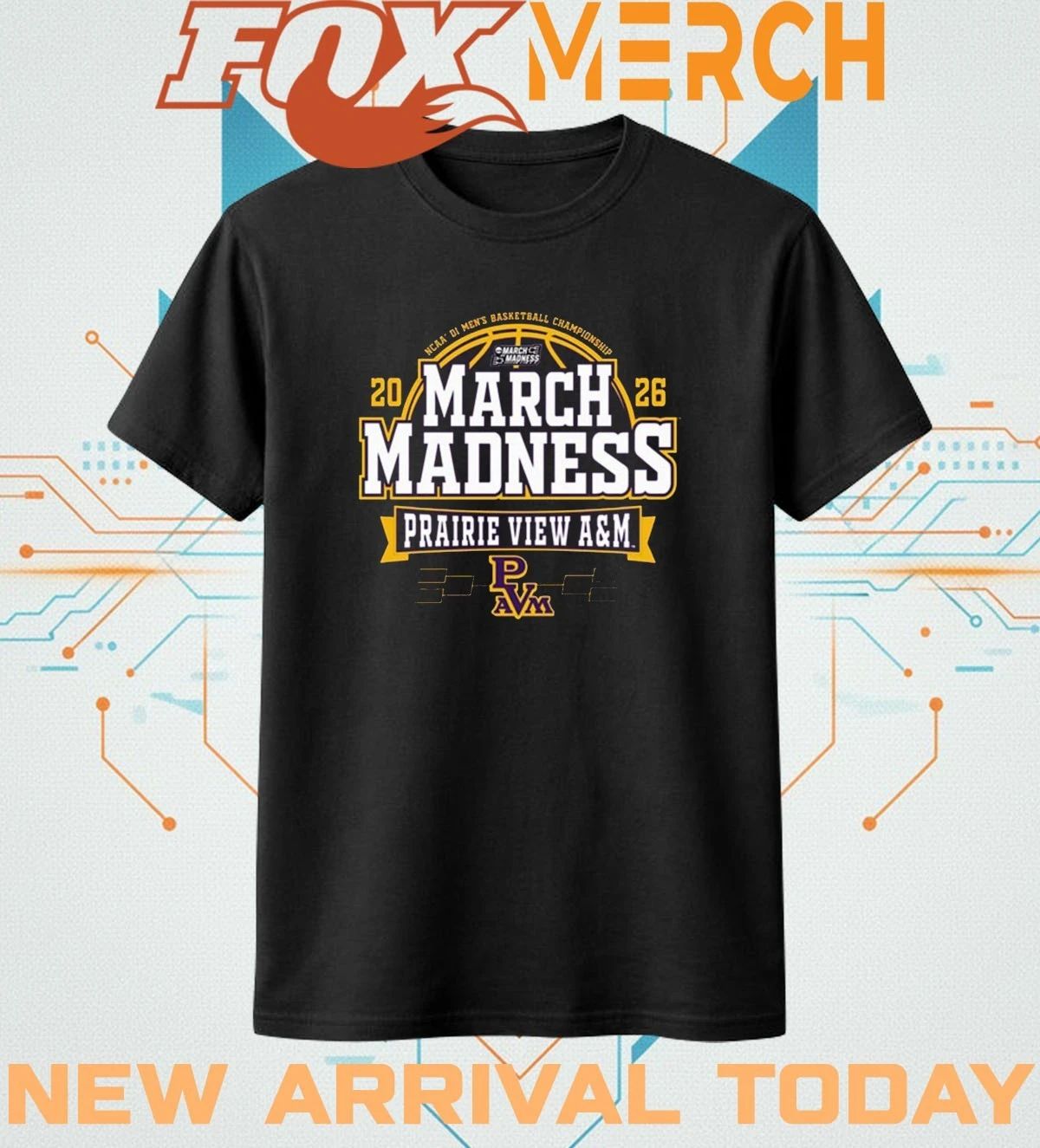 Prairie View A&M Panthers 2026 NCAA Men’s Basketball March Madness Bound t-shirt