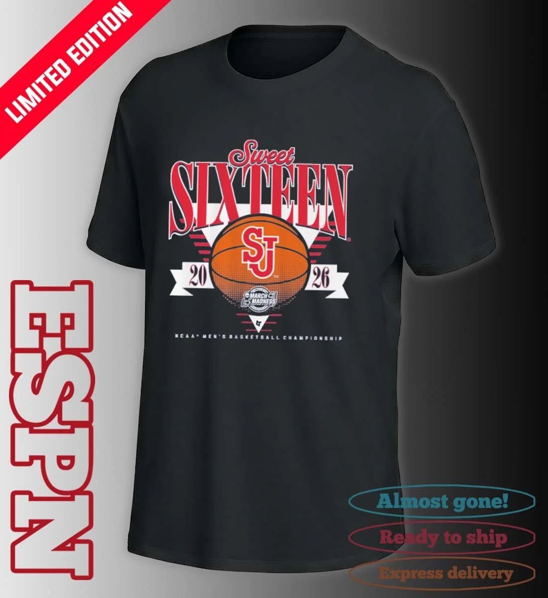 St. John’s Red Storm MBB 2026 Sweet Sixteen Shirt