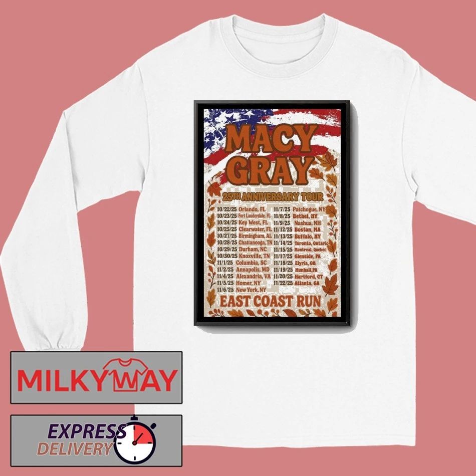 2025 Macy Gray 25th Anniversary East Coast Run Poster shirt