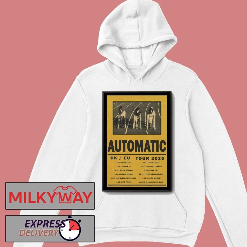 Automatic UK EU Tour 2025 Poster shirt