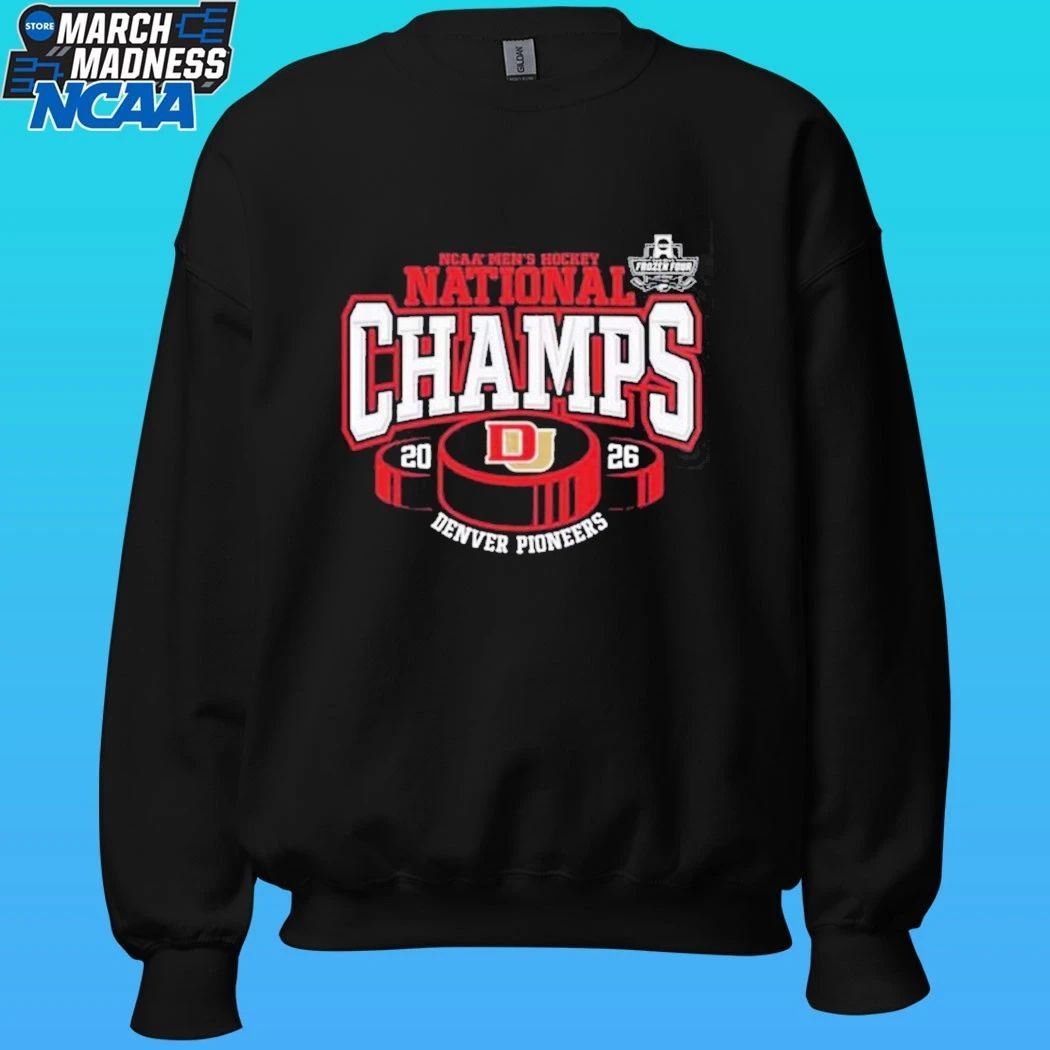 Denver Pioneers 2026 NCAA Frozen Four Men’s Ice Hockey National Champions Hockey Puck Shirt