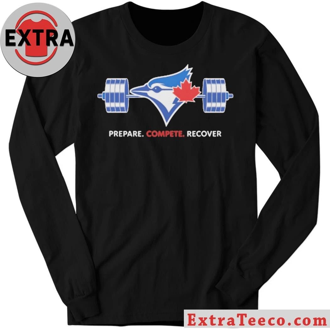 Kazuma Okamoto Blue Jays Prepare Compete Recover Logo Shirt