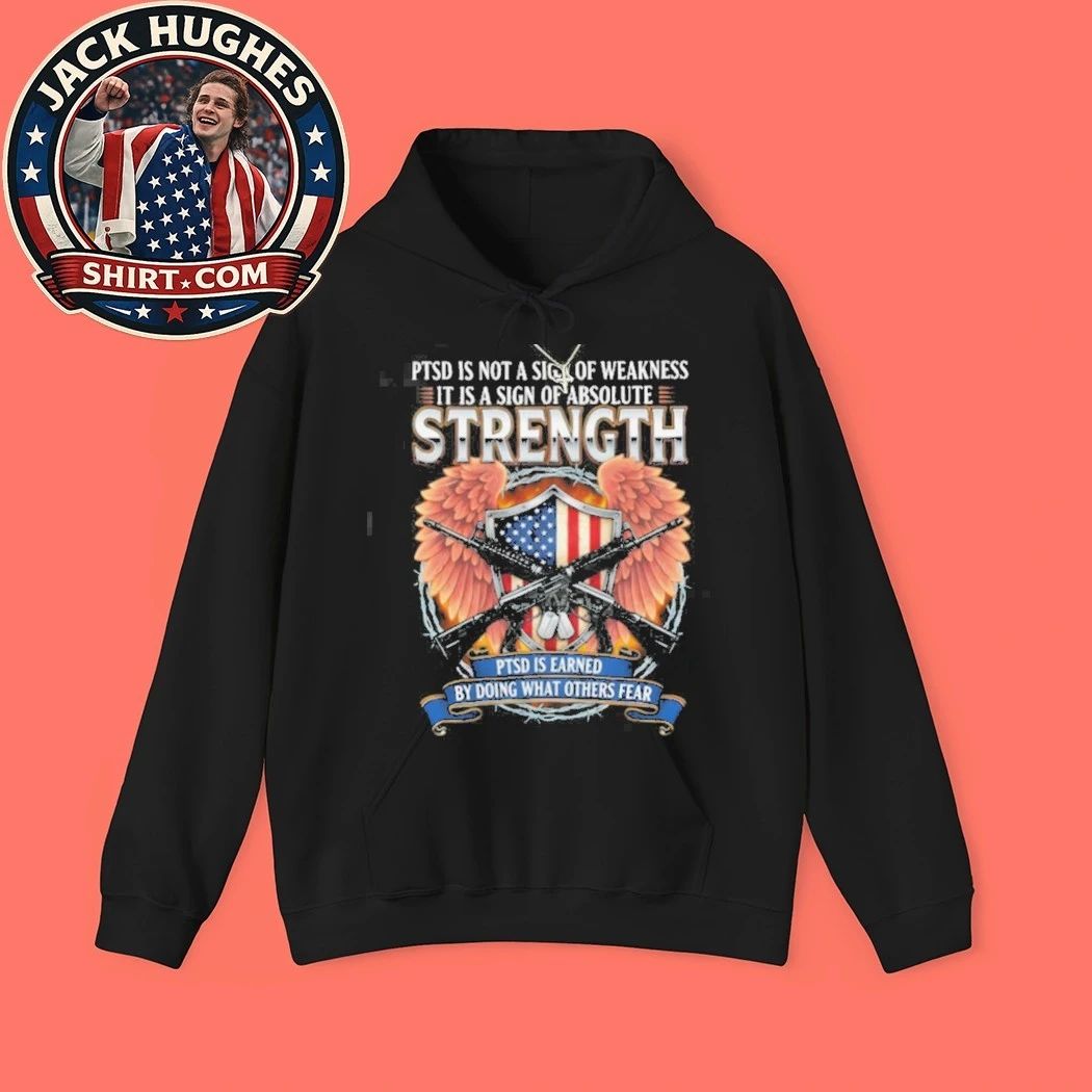 Ptsd Awareness Strength Military Shield Amp Wings Design Shirt