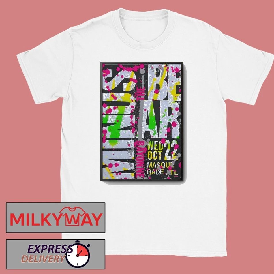 Minus The Bear Oct 22 2025 The Masquerade-Heaven In Atlanta GA Poster shirt