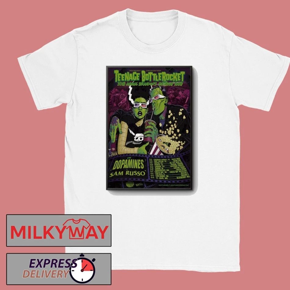 Teenage Bottlerocket 10th on’s Birthday Bash Tour Poster shirt