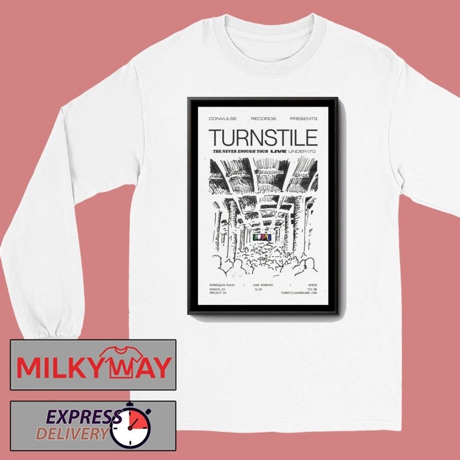 Turnstile Sep 30, 2025 Project 70 Under The Bridge. Denver, CO Poster shirt