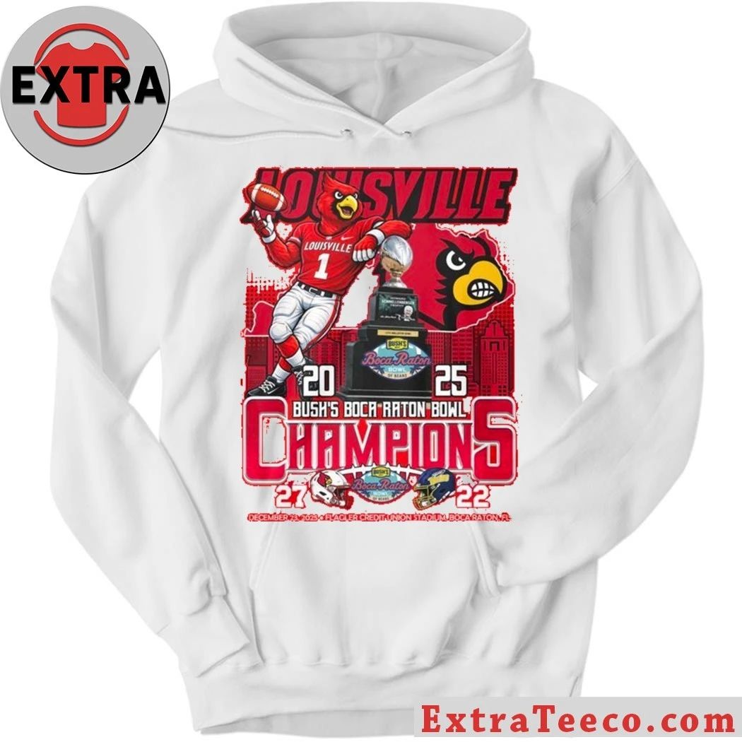 Original The Louisville Cardinals won the 2025 Boca Raton Bowl championship with a score of 27-22 in Bush’s Boca Raton Bowl of Beans game on December 23, 2025 T-Shirt