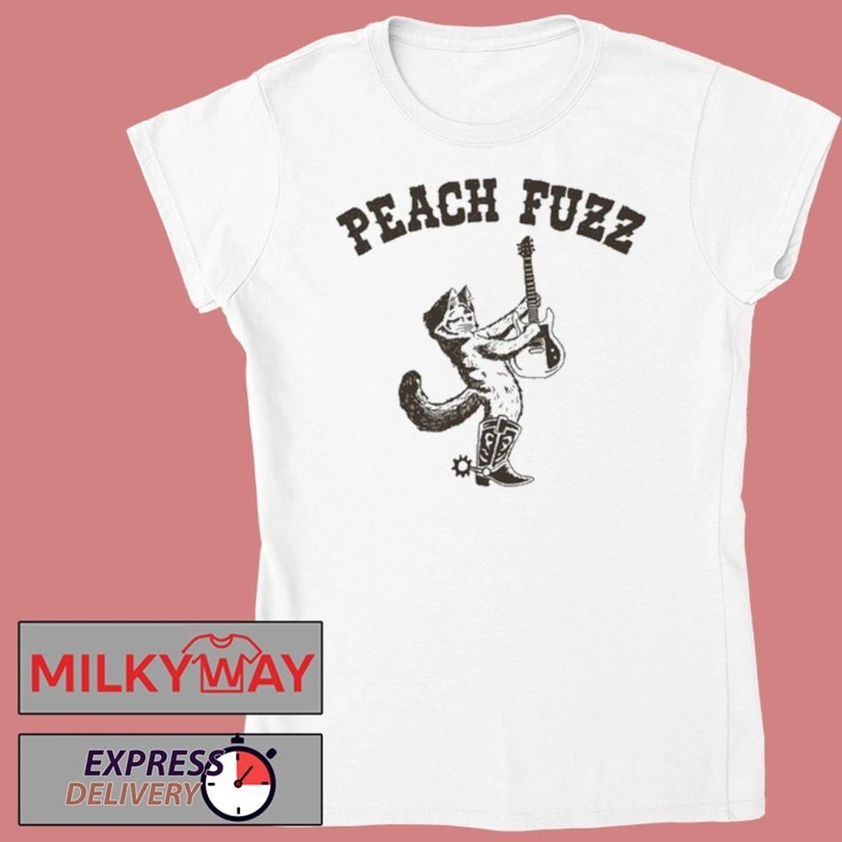 Peach Fuzz Cowboy Cat shirt