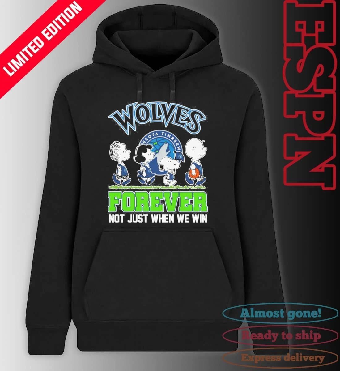 Forever The Peanuts Character X Minnesota Timberwolves Shirt
